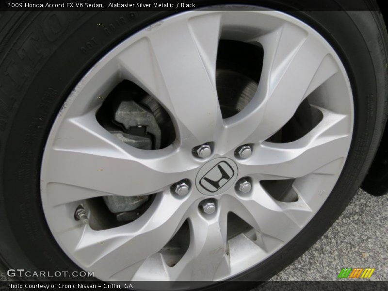 Alabaster Silver Metallic / Black 2009 Honda Accord EX V6 Sedan