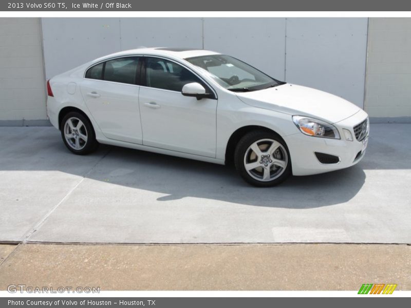 Ice White / Off Black 2013 Volvo S60 T5