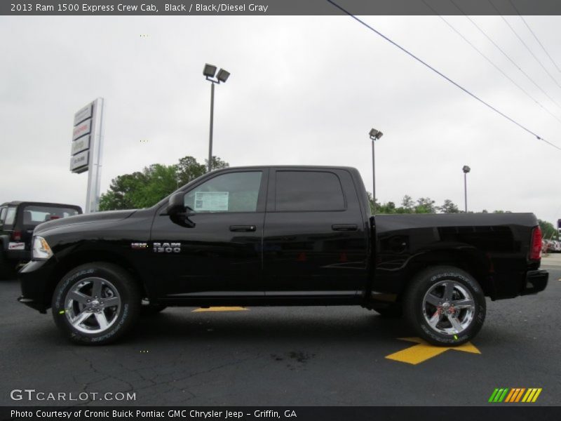 Black / Black/Diesel Gray 2013 Ram 1500 Express Crew Cab