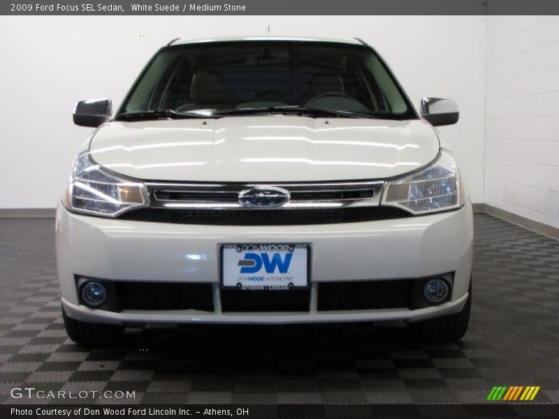 White Suede / Medium Stone 2009 Ford Focus SEL Sedan