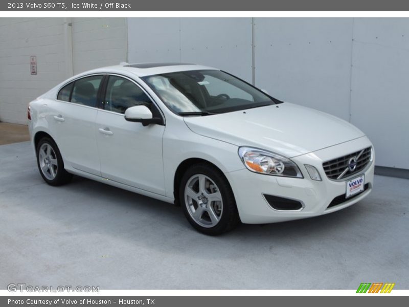 Ice White / Off Black 2013 Volvo S60 T5