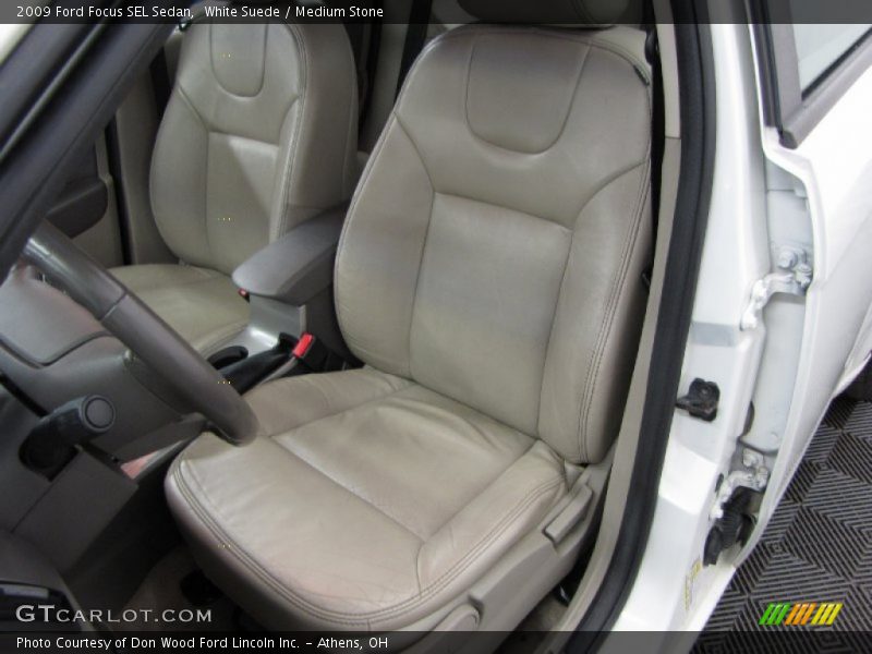 White Suede / Medium Stone 2009 Ford Focus SEL Sedan