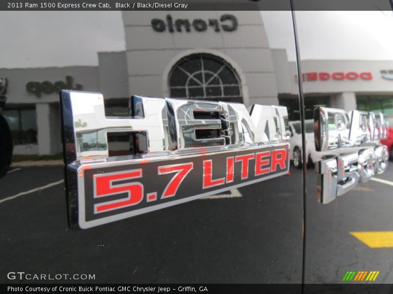 Black / Black/Diesel Gray 2013 Ram 1500 Express Crew Cab