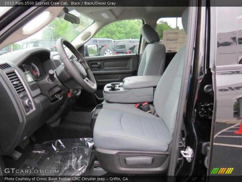 Black / Black/Diesel Gray 2013 Ram 1500 Express Crew Cab