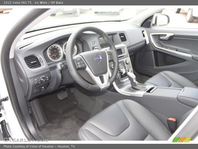 Ice White / Off Black 2013 Volvo S60 T5