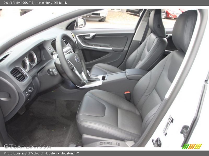 Ice White / Off Black 2013 Volvo S60 T5