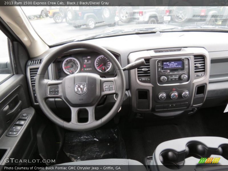 Black / Black/Diesel Gray 2013 Ram 1500 Express Crew Cab