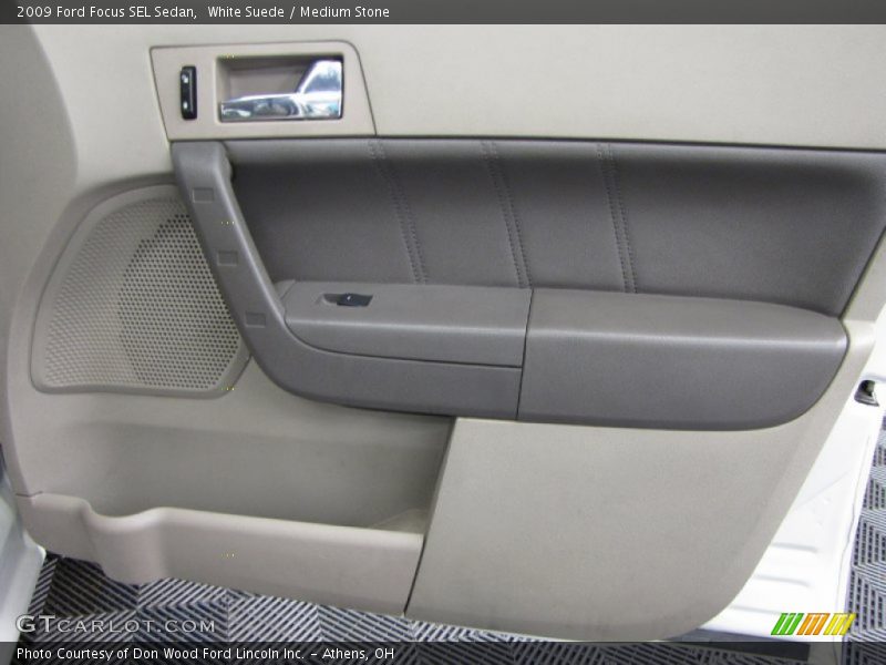 White Suede / Medium Stone 2009 Ford Focus SEL Sedan