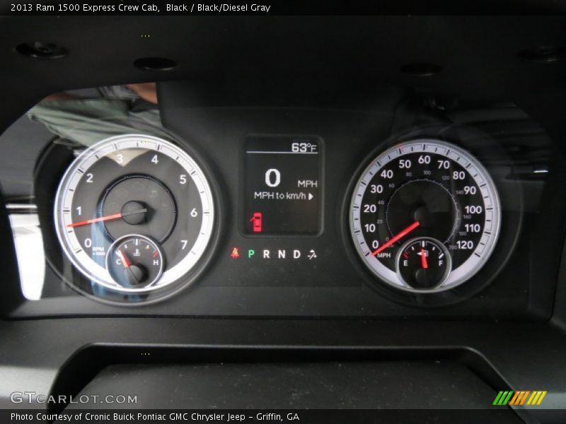 Black / Black/Diesel Gray 2013 Ram 1500 Express Crew Cab