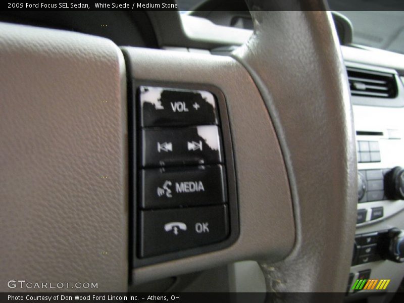 White Suede / Medium Stone 2009 Ford Focus SEL Sedan