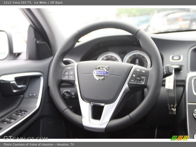 Ice White / Off Black 2013 Volvo S60 T5