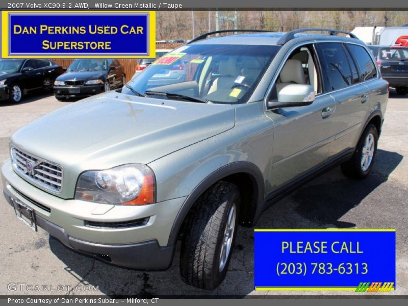Willow Green Metallic / Taupe 2007 Volvo XC90 3.2 AWD