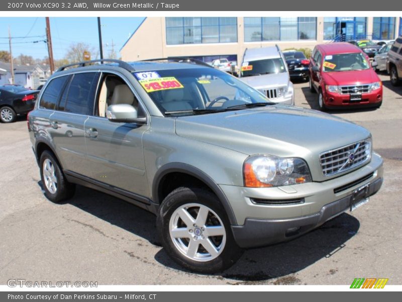 Willow Green Metallic / Taupe 2007 Volvo XC90 3.2 AWD