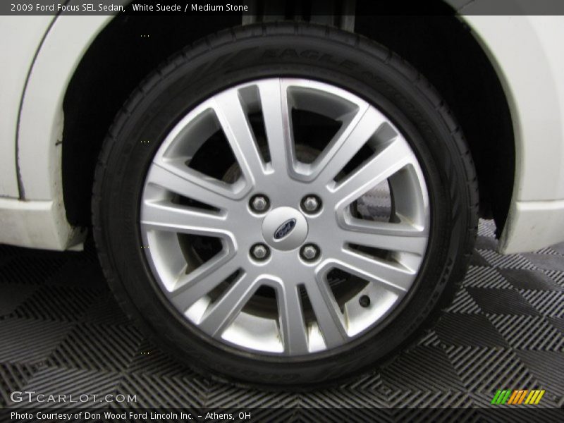 White Suede / Medium Stone 2009 Ford Focus SEL Sedan