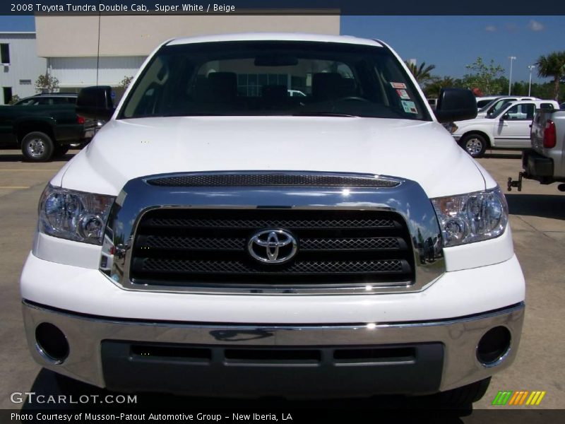 Super White / Beige 2008 Toyota Tundra Double Cab