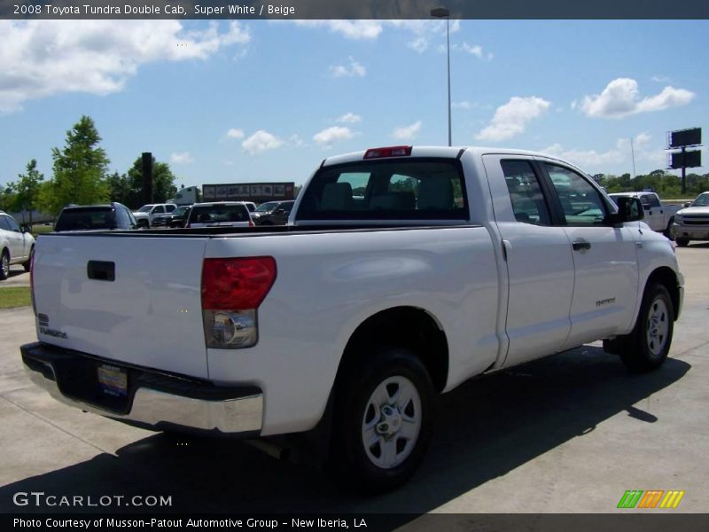 Super White / Beige 2008 Toyota Tundra Double Cab