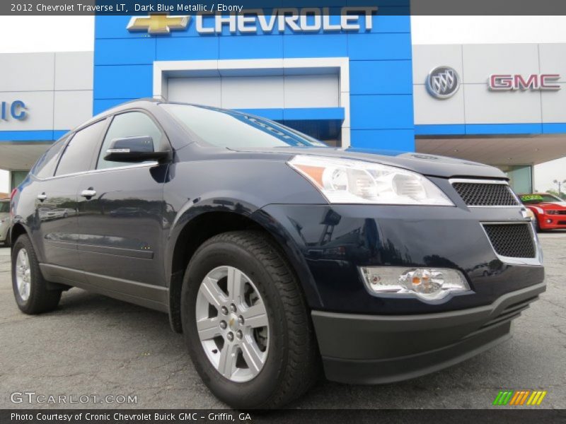 Dark Blue Metallic / Ebony 2012 Chevrolet Traverse LT