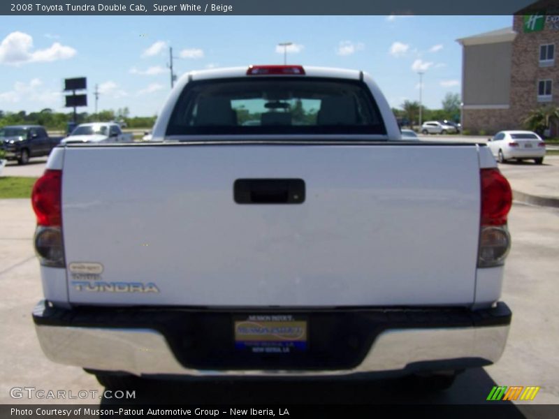 Super White / Beige 2008 Toyota Tundra Double Cab