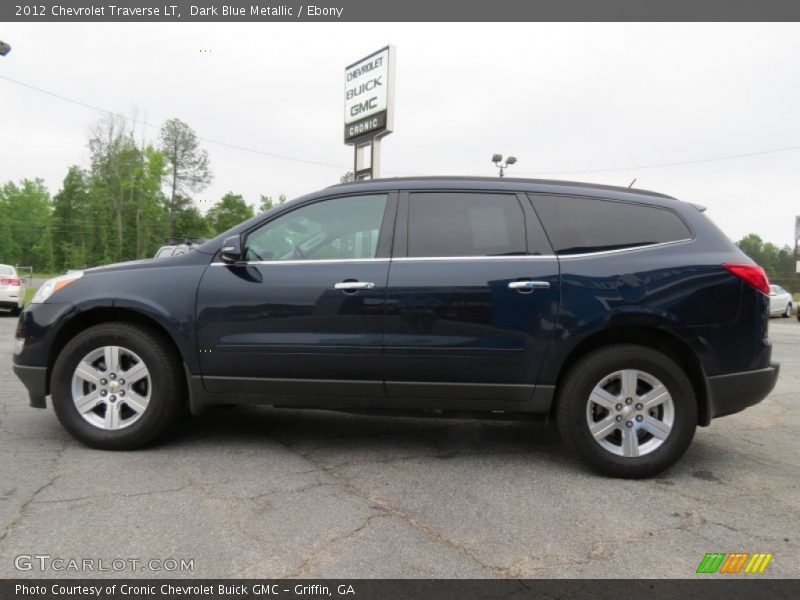 Dark Blue Metallic / Ebony 2012 Chevrolet Traverse LT