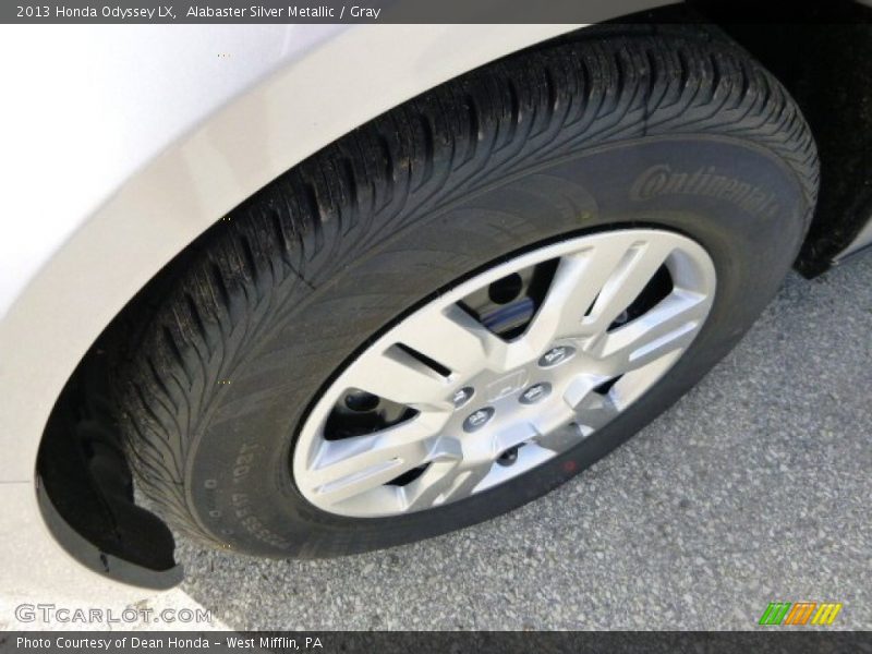 Alabaster Silver Metallic / Gray 2013 Honda Odyssey LX