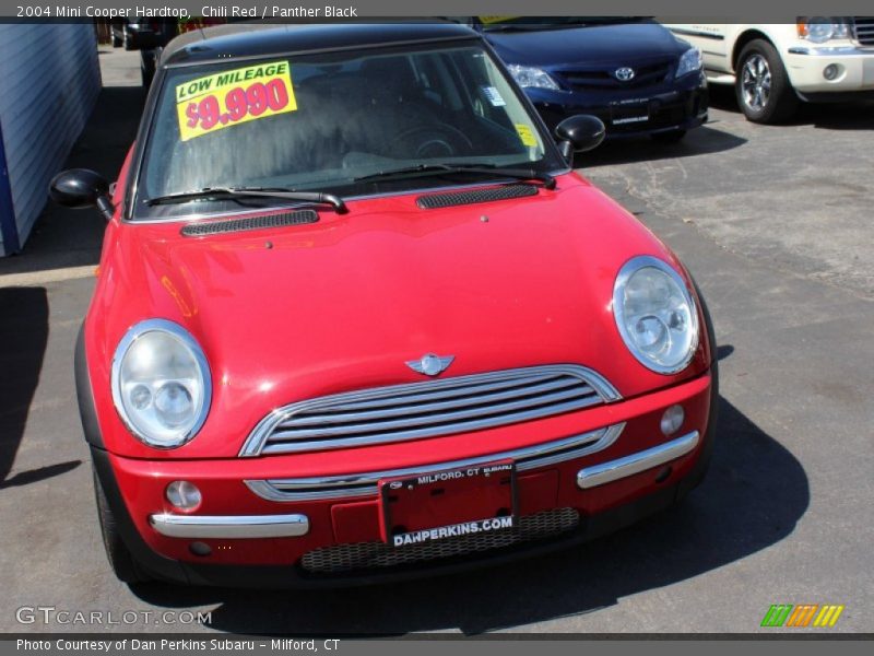 Chili Red / Panther Black 2004 Mini Cooper Hardtop