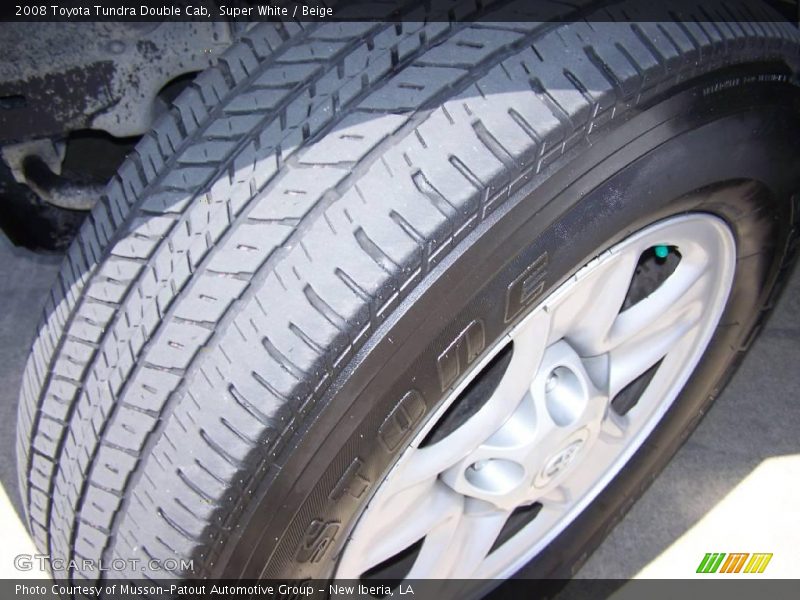 Super White / Beige 2008 Toyota Tundra Double Cab