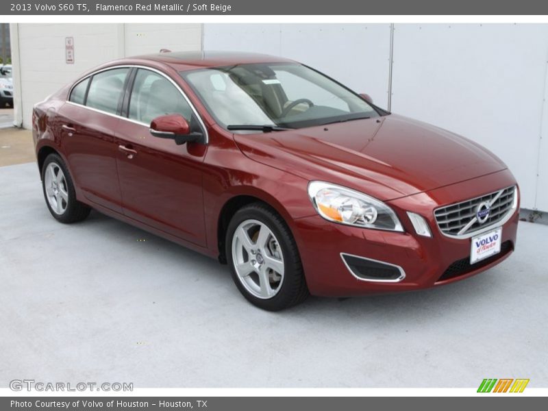 Flamenco Red Metallic / Soft Beige 2013 Volvo S60 T5