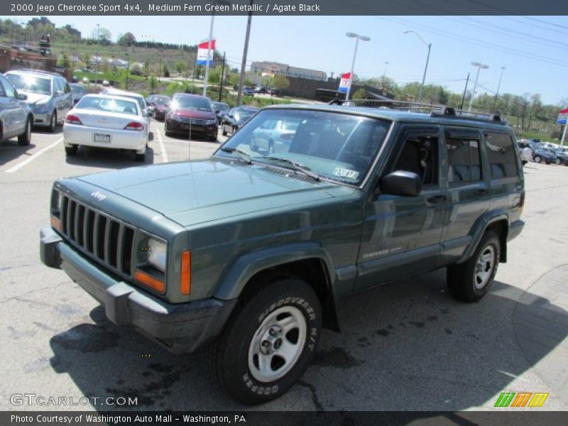 Medium Fern Green Metallic / Agate Black 2000 Jeep Cherokee Sport 4x4