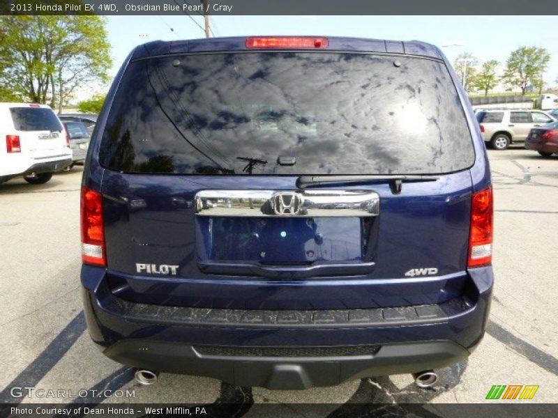 Obsidian Blue Pearl / Gray 2013 Honda Pilot EX 4WD