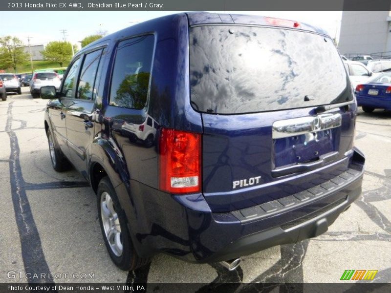 Obsidian Blue Pearl / Gray 2013 Honda Pilot EX 4WD