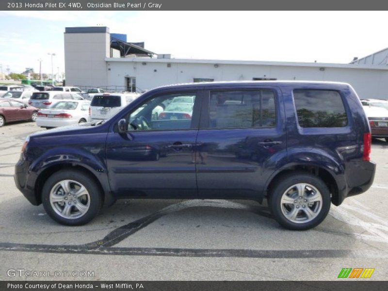Obsidian Blue Pearl / Gray 2013 Honda Pilot EX 4WD