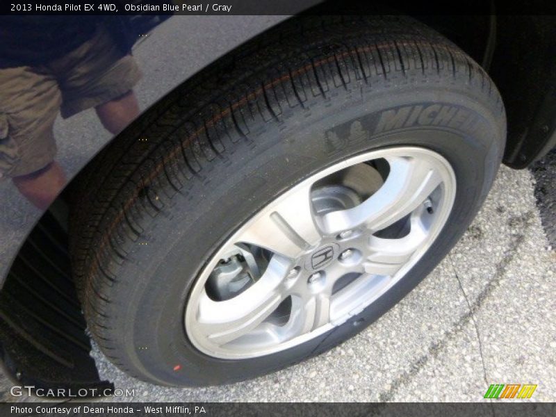 Obsidian Blue Pearl / Gray 2013 Honda Pilot EX 4WD