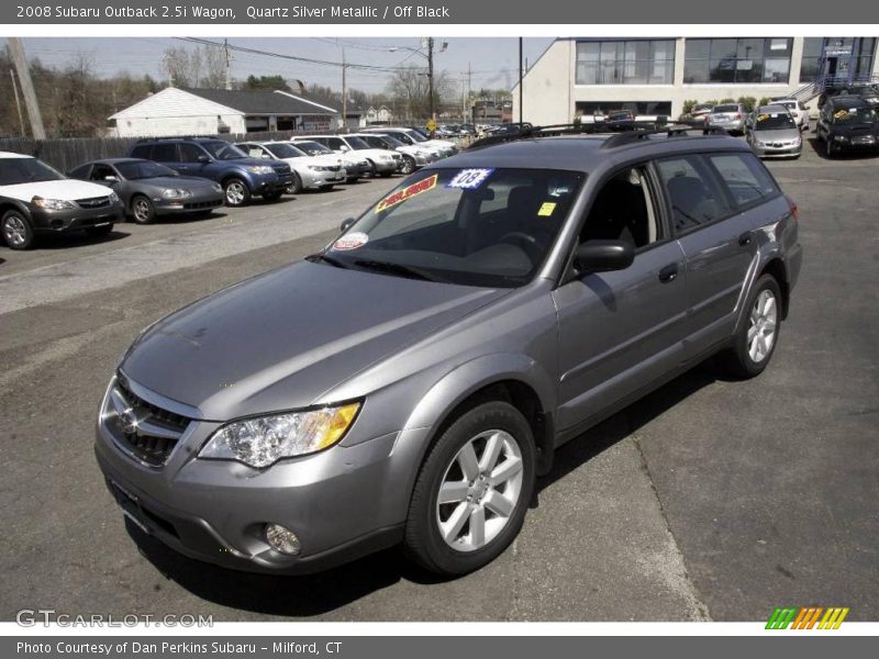 Quartz Silver Metallic / Off Black 2008 Subaru Outback 2.5i Wagon