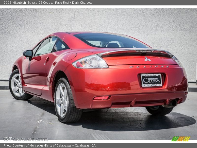 Rave Red / Dark Charcoal 2008 Mitsubishi Eclipse GS Coupe