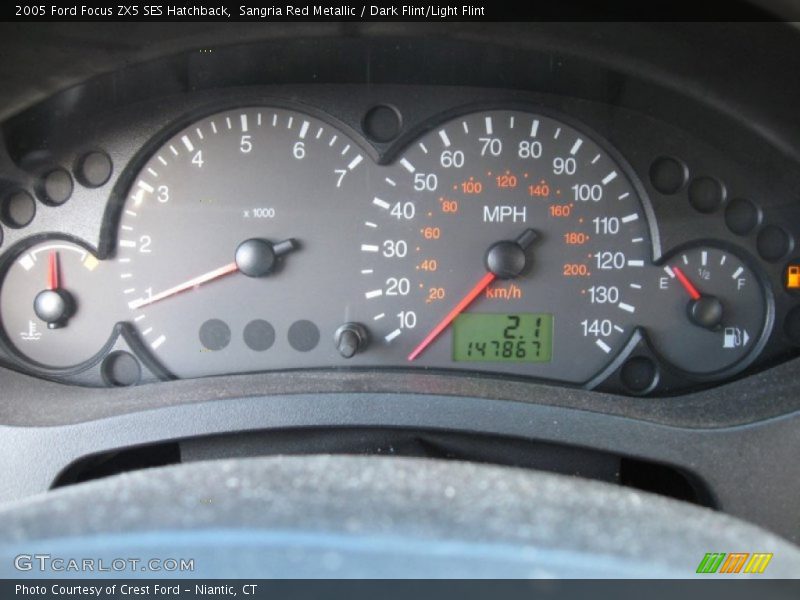 Sangria Red Metallic / Dark Flint/Light Flint 2005 Ford Focus ZX5 SES Hatchback