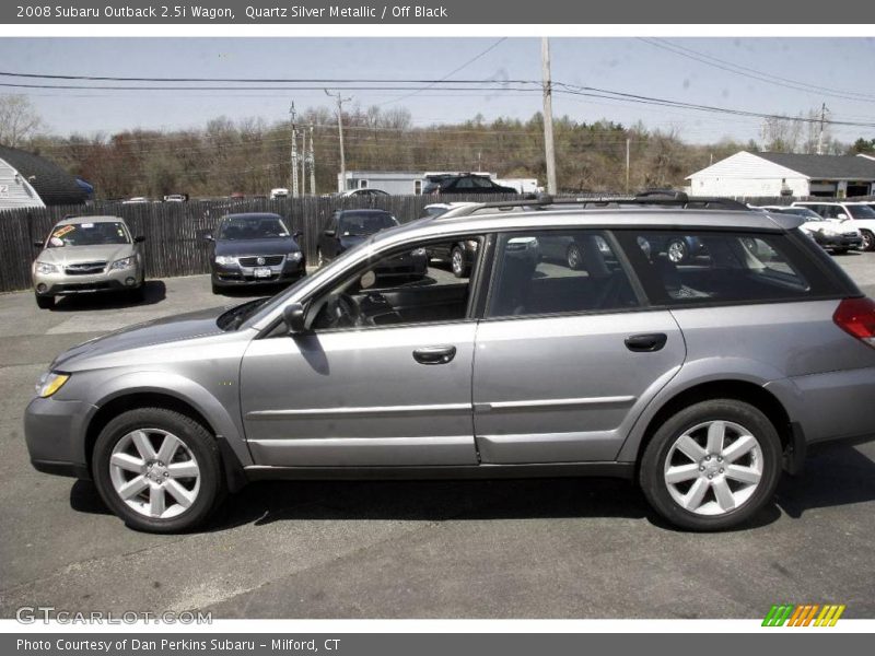 Quartz Silver Metallic / Off Black 2008 Subaru Outback 2.5i Wagon