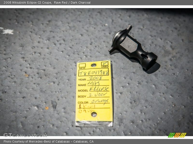 Rave Red / Dark Charcoal 2008 Mitsubishi Eclipse GS Coupe