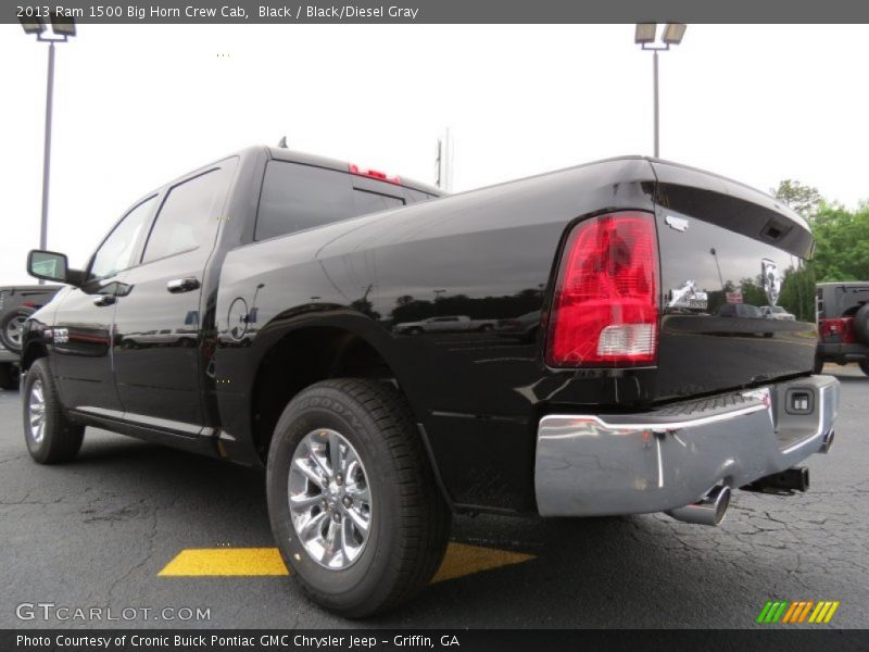 Black / Black/Diesel Gray 2013 Ram 1500 Big Horn Crew Cab