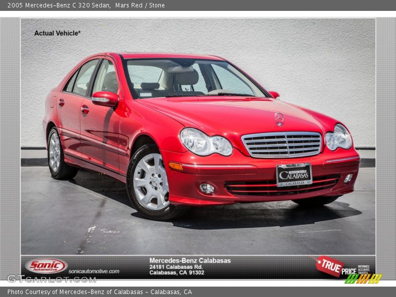 Mars Red / Stone 2005 Mercedes-Benz C 320 Sedan