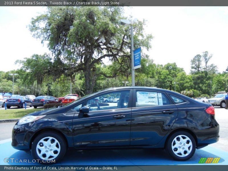 Tuxedo Black / Charcoal Black/Light Stone 2013 Ford Fiesta S Sedan