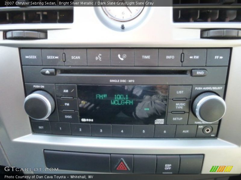 Bright Silver Metallic / Dark Slate Gray/Light Slate Gray 2007 Chrysler Sebring Sedan