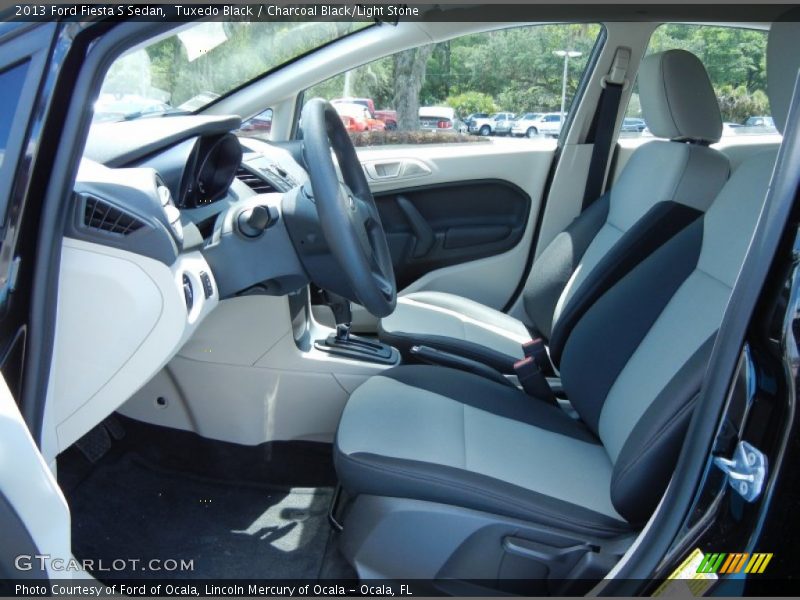 Tuxedo Black / Charcoal Black/Light Stone 2013 Ford Fiesta S Sedan