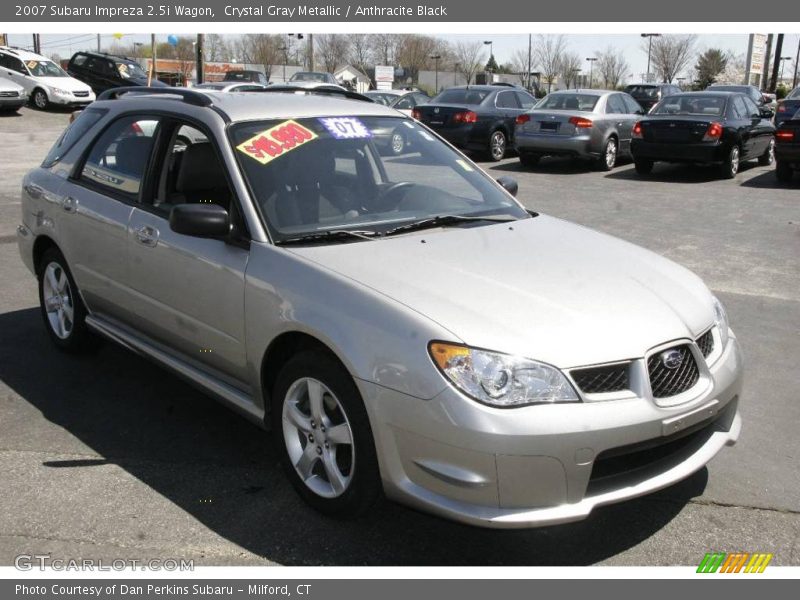 Crystal Gray Metallic / Anthracite Black 2007 Subaru Impreza 2.5i Wagon