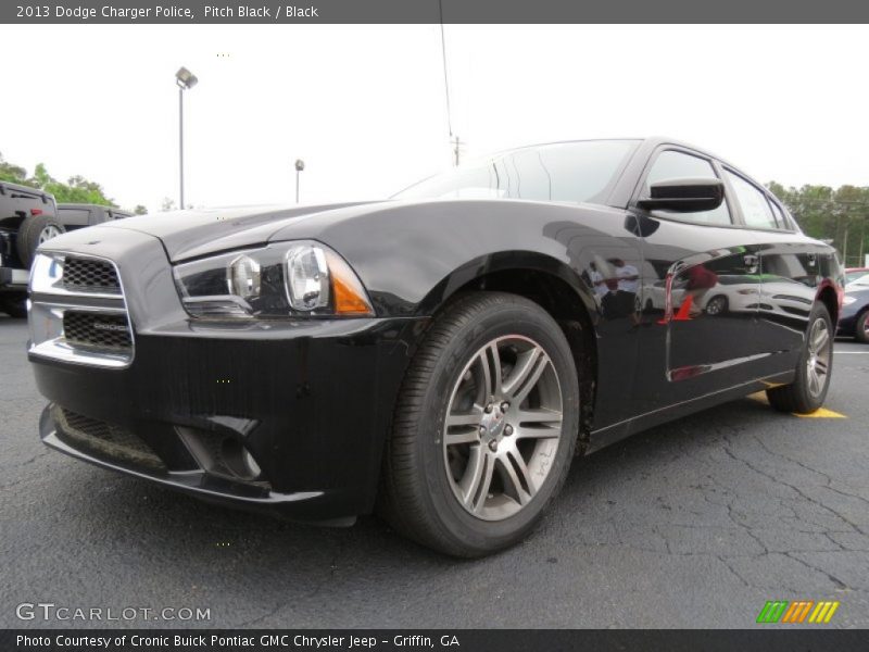 Front 3/4 View of 2013 Charger Police