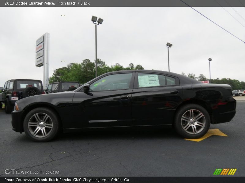 Pitch Black / Black 2013 Dodge Charger Police