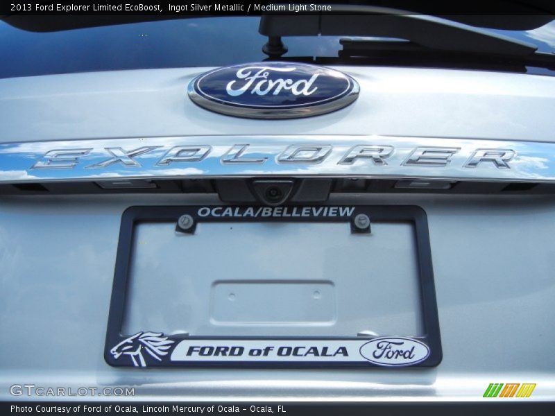 Ingot Silver Metallic / Medium Light Stone 2013 Ford Explorer Limited EcoBoost