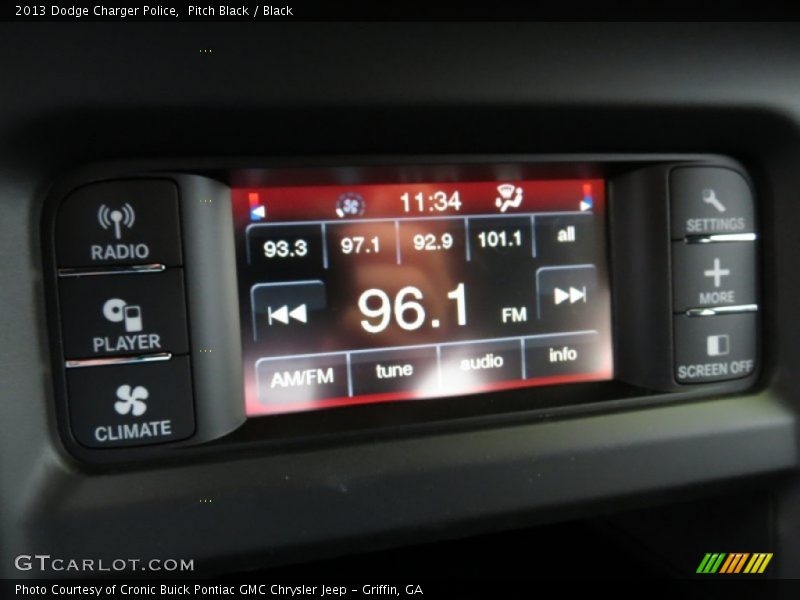 Pitch Black / Black 2013 Dodge Charger Police