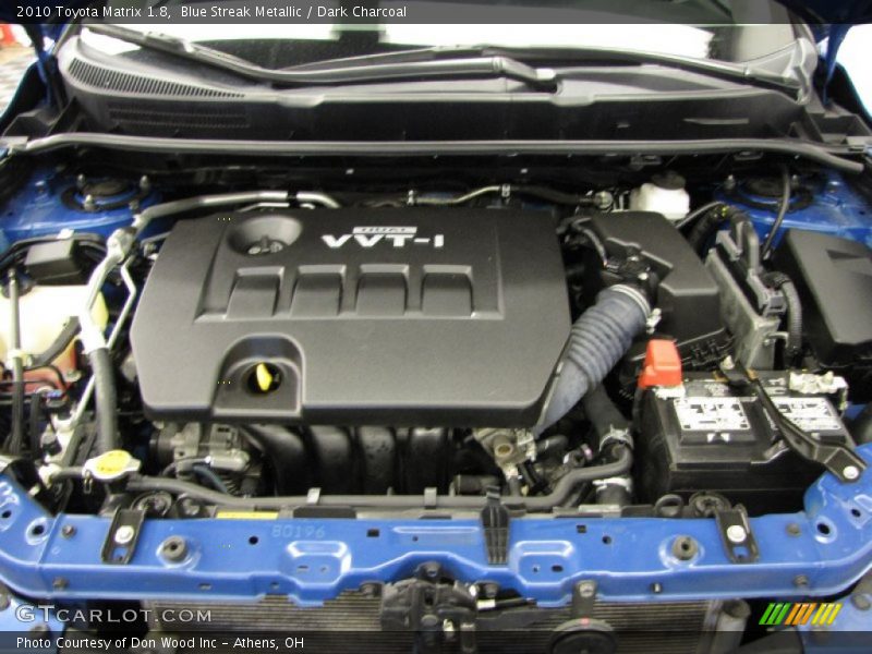 Blue Streak Metallic / Dark Charcoal 2010 Toyota Matrix 1.8