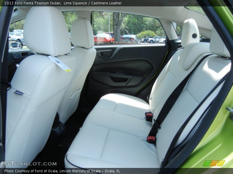 Rear Seat of 2013 Fiesta Titanium Sedan