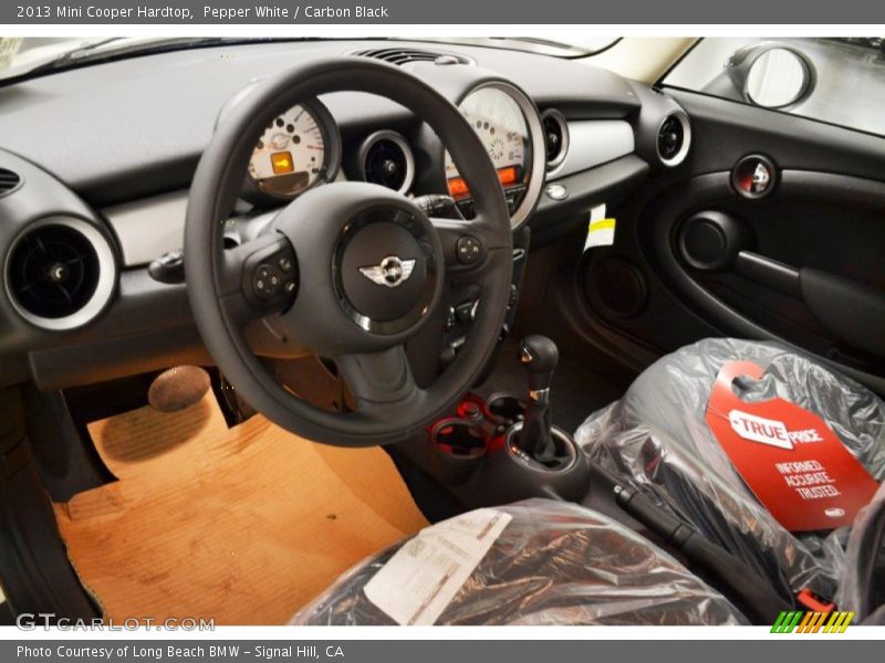 Pepper White / Carbon Black 2013 Mini Cooper Hardtop